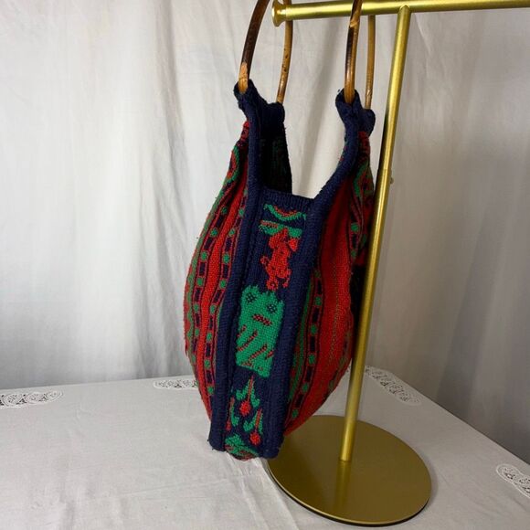 Vintage 1960s Italian Tapestry Handbag | “ROMA” Basilica & Capitoline Wolf Scene - Picture 3 of 12